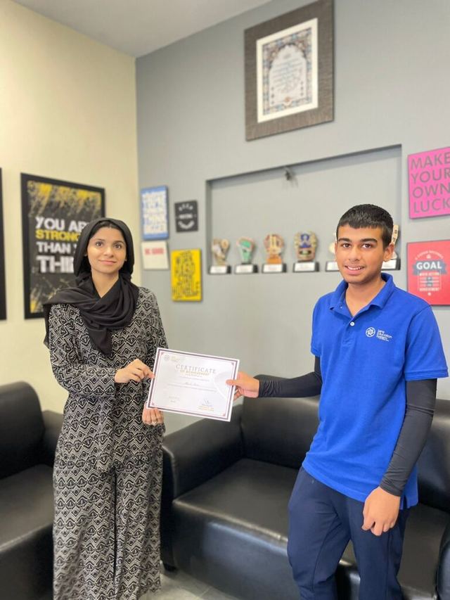 Certificate ceremony